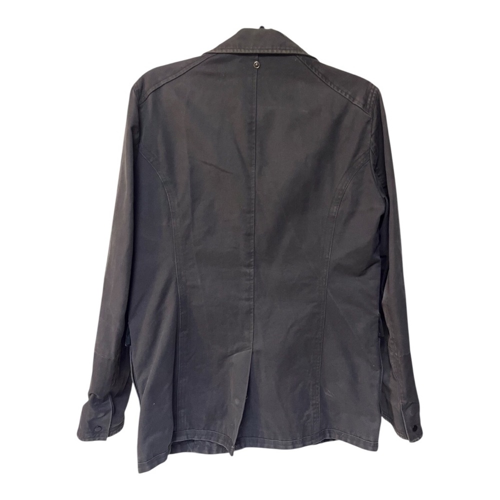 REISS Elbow Canvas Utility Military Jacket Biker 4 Pocket Men's Gray - Picture 2 of 11